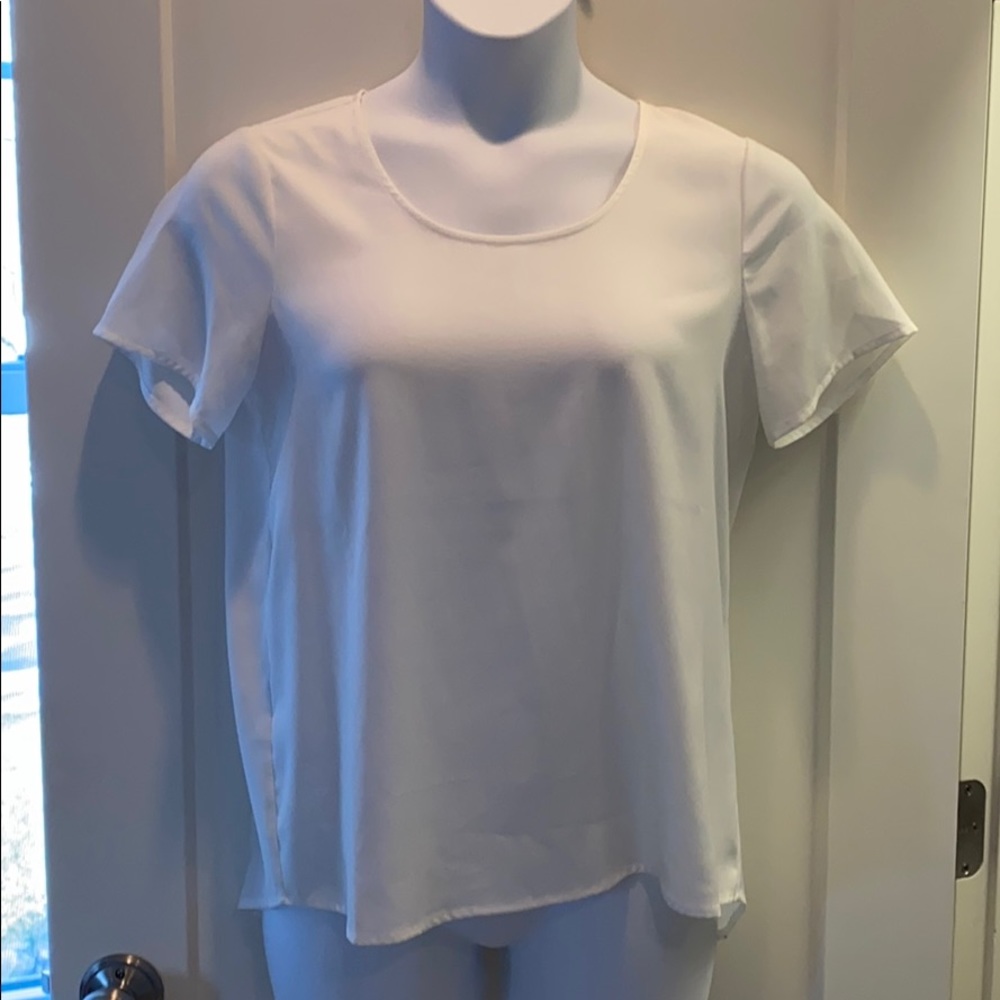 Ivory Short Sleeved Blouse
